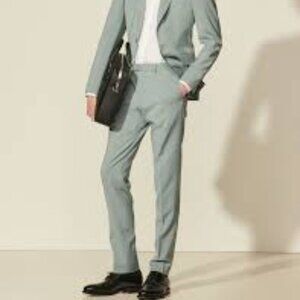 NWT: Sandro Formal Storm Wool Suit Pants